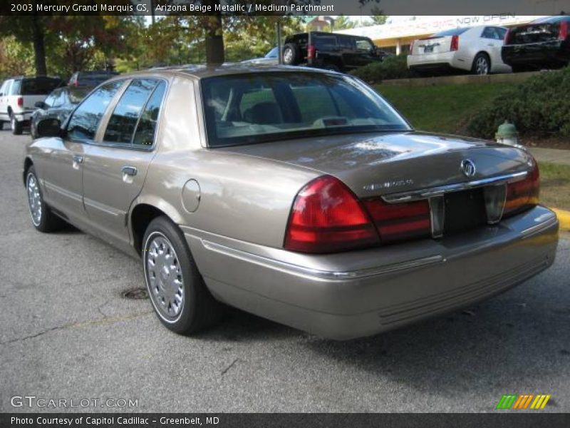 Arizona Beige Metallic / Medium Parchment 2003 Mercury Grand Marquis GS
