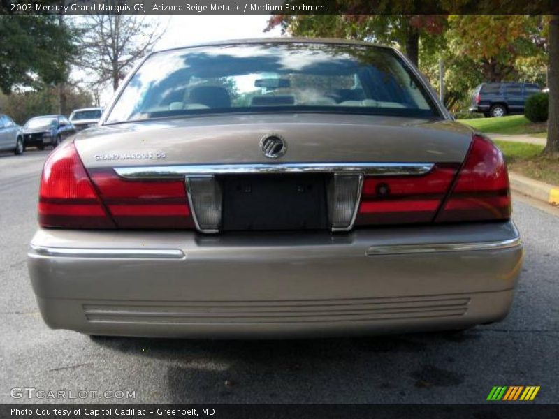 Arizona Beige Metallic / Medium Parchment 2003 Mercury Grand Marquis GS