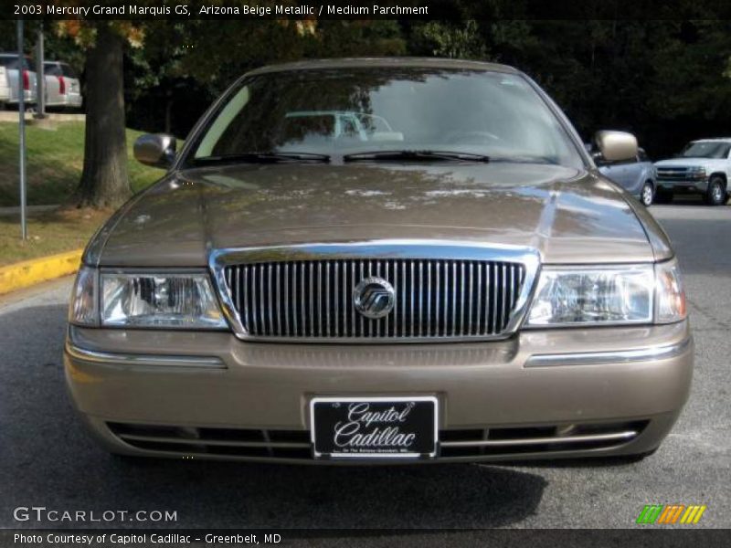 Arizona Beige Metallic / Medium Parchment 2003 Mercury Grand Marquis GS