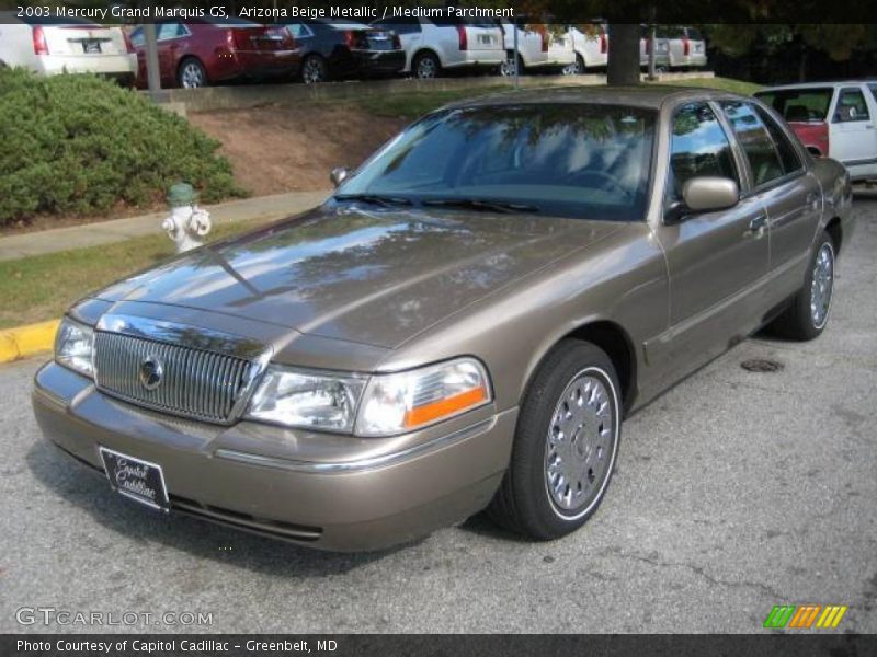 Arizona Beige Metallic / Medium Parchment 2003 Mercury Grand Marquis GS