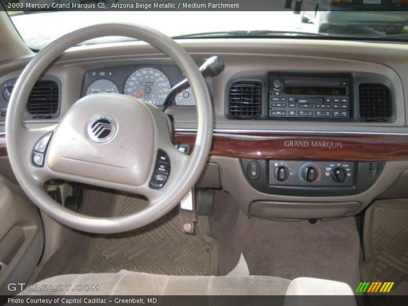 Arizona Beige Metallic / Medium Parchment 2003 Mercury Grand Marquis GS