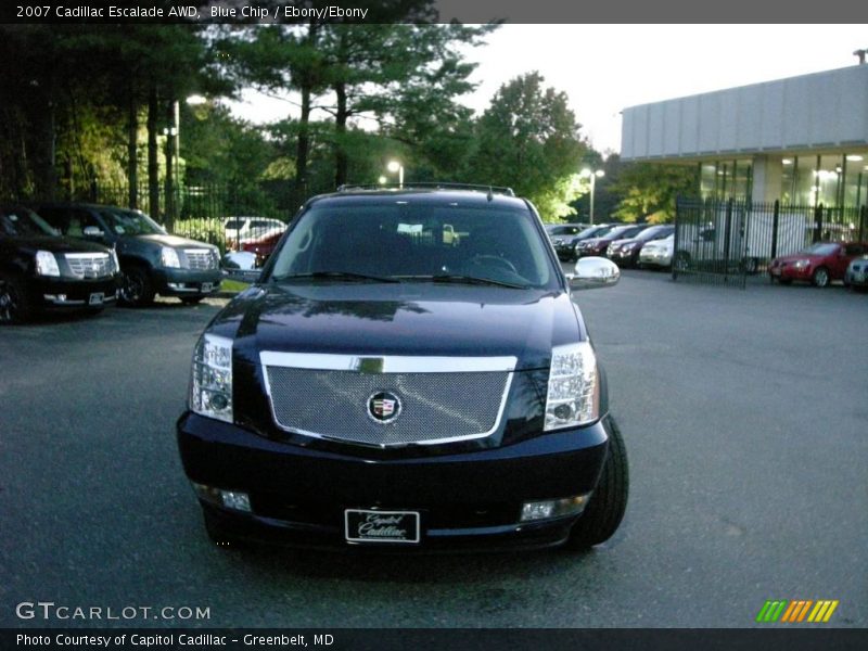 Blue Chip / Ebony/Ebony 2007 Cadillac Escalade AWD