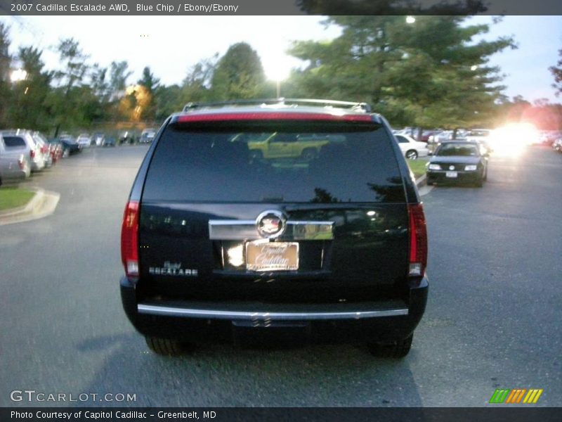 Blue Chip / Ebony/Ebony 2007 Cadillac Escalade AWD