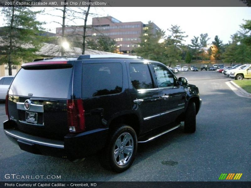 Blue Chip / Ebony/Ebony 2007 Cadillac Escalade AWD