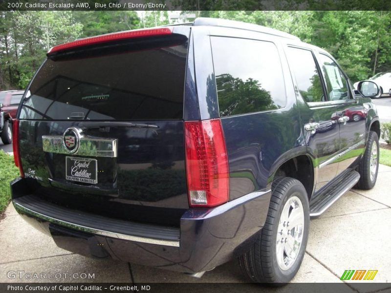 Blue Chip / Ebony/Ebony 2007 Cadillac Escalade AWD