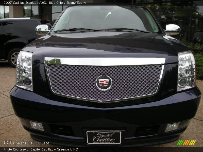 Blue Chip / Ebony/Ebony 2007 Cadillac Escalade AWD
