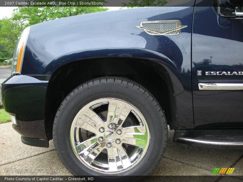 Blue Chip / Ebony/Ebony 2007 Cadillac Escalade AWD