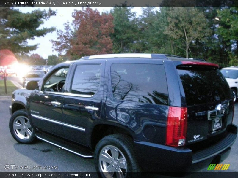 Blue Chip / Ebony/Ebony 2007 Cadillac Escalade AWD