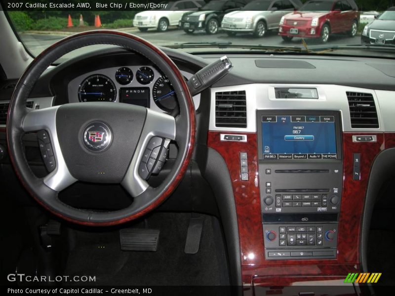 Blue Chip / Ebony/Ebony 2007 Cadillac Escalade AWD