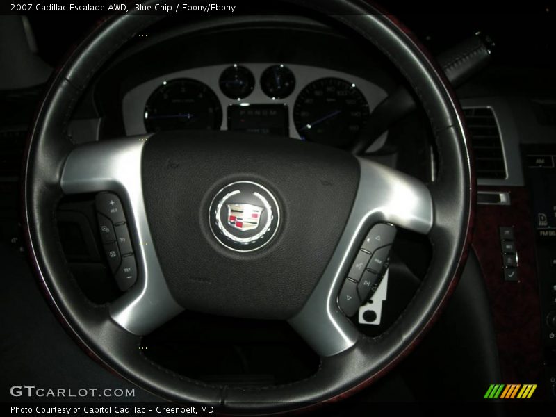 Blue Chip / Ebony/Ebony 2007 Cadillac Escalade AWD