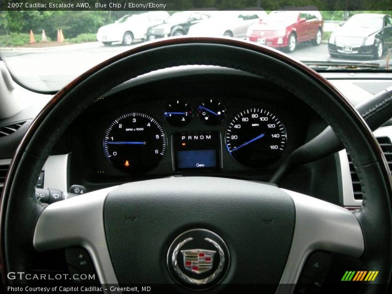 Blue Chip / Ebony/Ebony 2007 Cadillac Escalade AWD