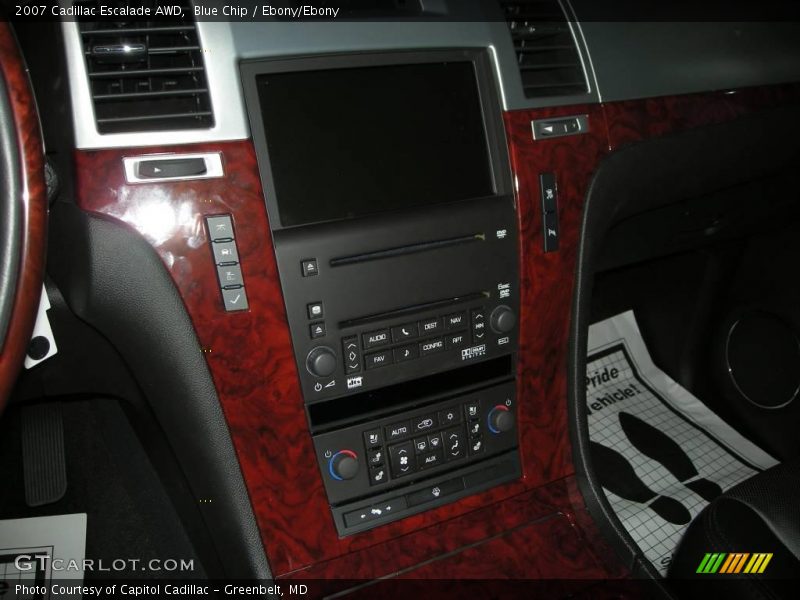 Blue Chip / Ebony/Ebony 2007 Cadillac Escalade AWD