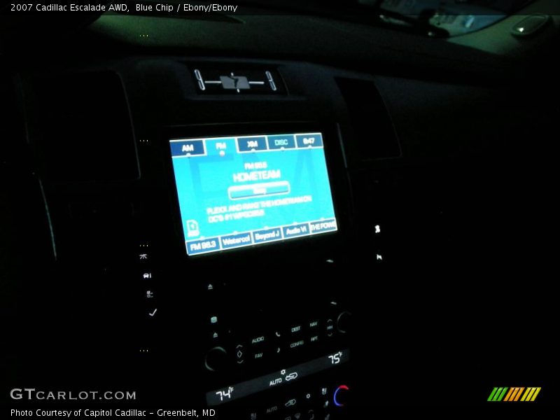 Blue Chip / Ebony/Ebony 2007 Cadillac Escalade AWD