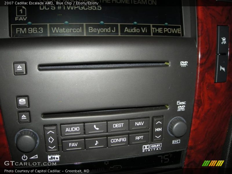 Blue Chip / Ebony/Ebony 2007 Cadillac Escalade AWD