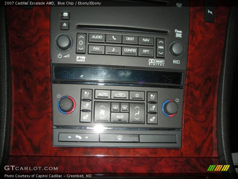 Blue Chip / Ebony/Ebony 2007 Cadillac Escalade AWD