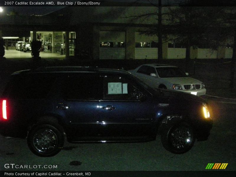 Blue Chip / Ebony/Ebony 2007 Cadillac Escalade AWD