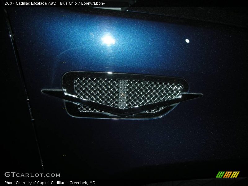 Blue Chip / Ebony/Ebony 2007 Cadillac Escalade AWD