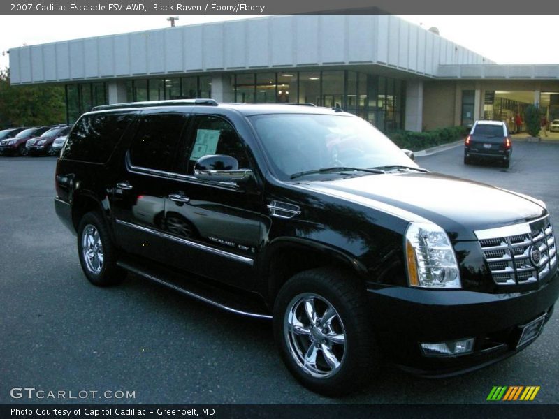 Black Raven / Ebony/Ebony 2007 Cadillac Escalade ESV AWD
