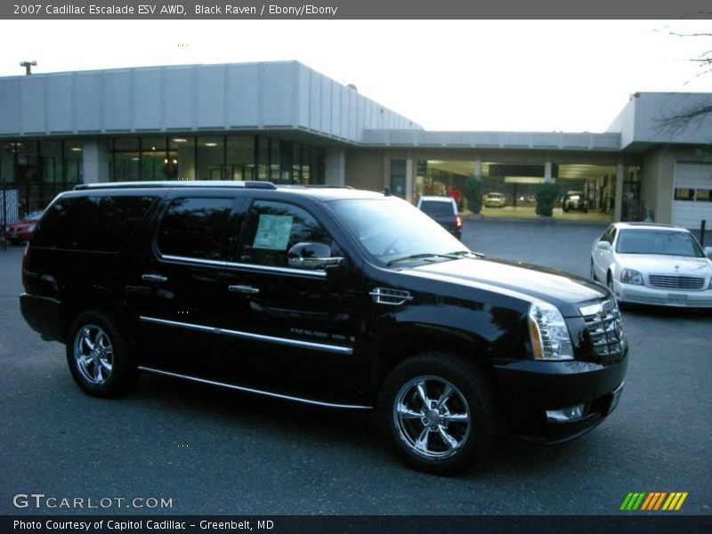 Black Raven / Ebony/Ebony 2007 Cadillac Escalade ESV AWD