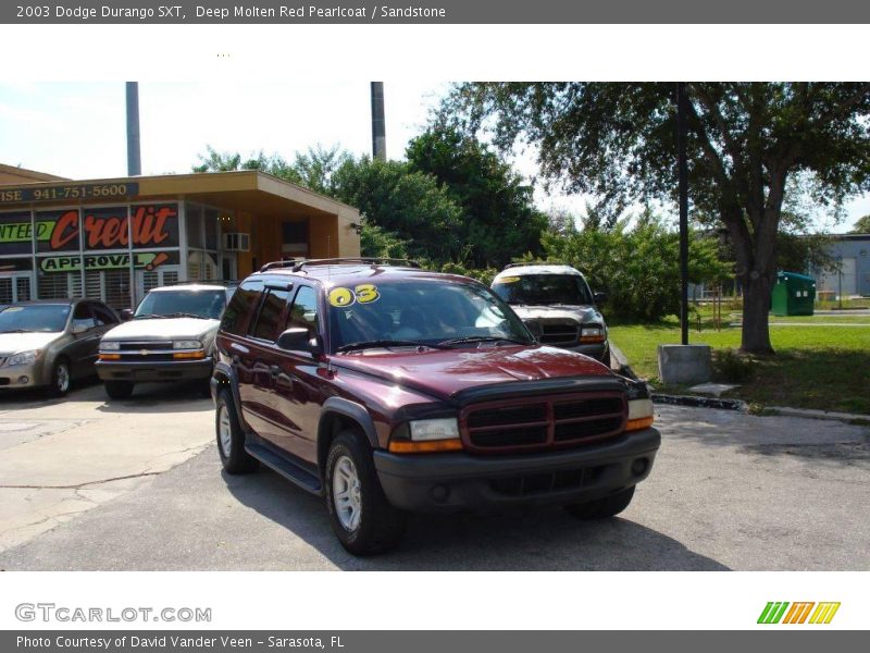 Deep Molten Red Pearlcoat / Sandstone 2003 Dodge Durango SXT