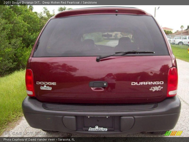 Deep Molten Red Pearlcoat / Sandstone 2003 Dodge Durango SXT