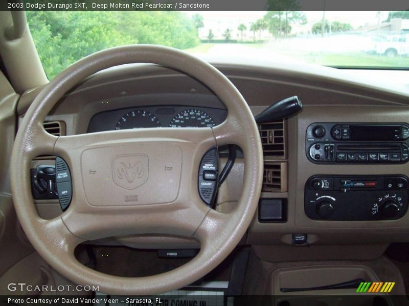 Deep Molten Red Pearlcoat / Sandstone 2003 Dodge Durango SXT