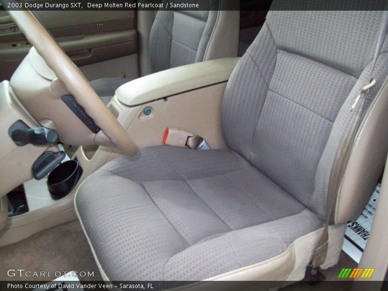 Deep Molten Red Pearlcoat / Sandstone 2003 Dodge Durango SXT