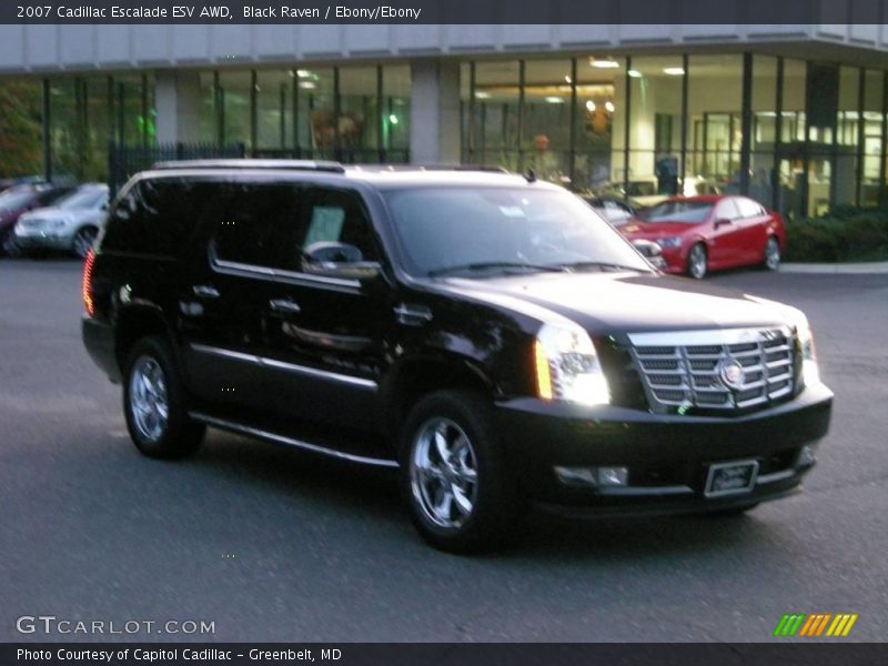Black Raven / Ebony/Ebony 2007 Cadillac Escalade ESV AWD