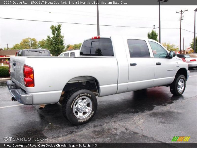 Bright Silver Metallic / Medium Slate Gray 2007 Dodge Ram 1500 SLT Mega Cab 4x4