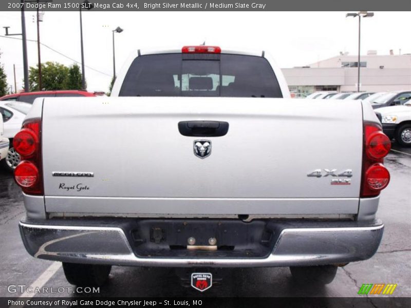 Bright Silver Metallic / Medium Slate Gray 2007 Dodge Ram 1500 SLT Mega Cab 4x4