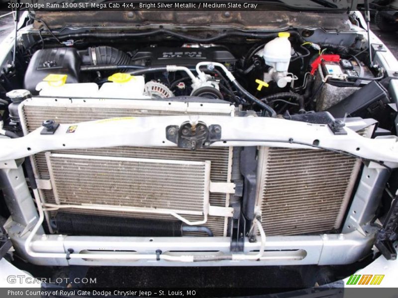 Bright Silver Metallic / Medium Slate Gray 2007 Dodge Ram 1500 SLT Mega Cab 4x4