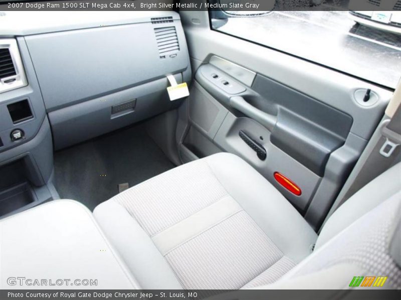 Bright Silver Metallic / Medium Slate Gray 2007 Dodge Ram 1500 SLT Mega Cab 4x4