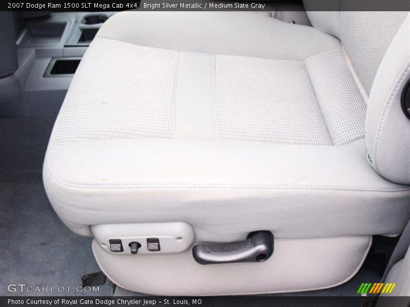 Bright Silver Metallic / Medium Slate Gray 2007 Dodge Ram 1500 SLT Mega Cab 4x4