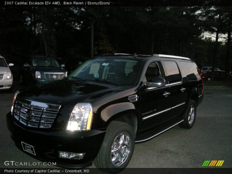 Black Raven / Ebony/Ebony 2007 Cadillac Escalade ESV AWD