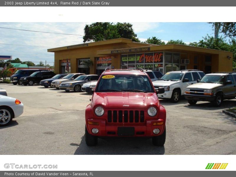 Flame Red / Dark Slate Gray 2003 Jeep Liberty Limited 4x4