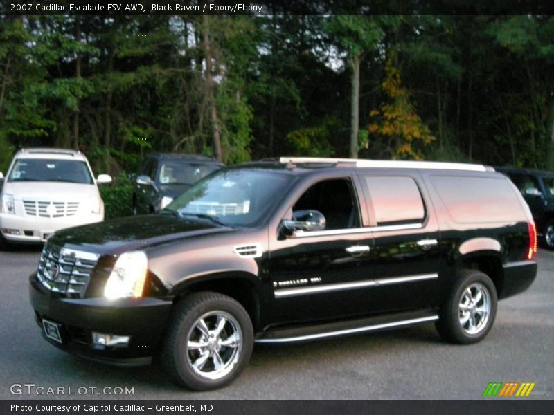 Black Raven / Ebony/Ebony 2007 Cadillac Escalade ESV AWD