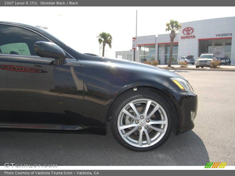 Obsidian Black / Black 2007 Lexus IS 250