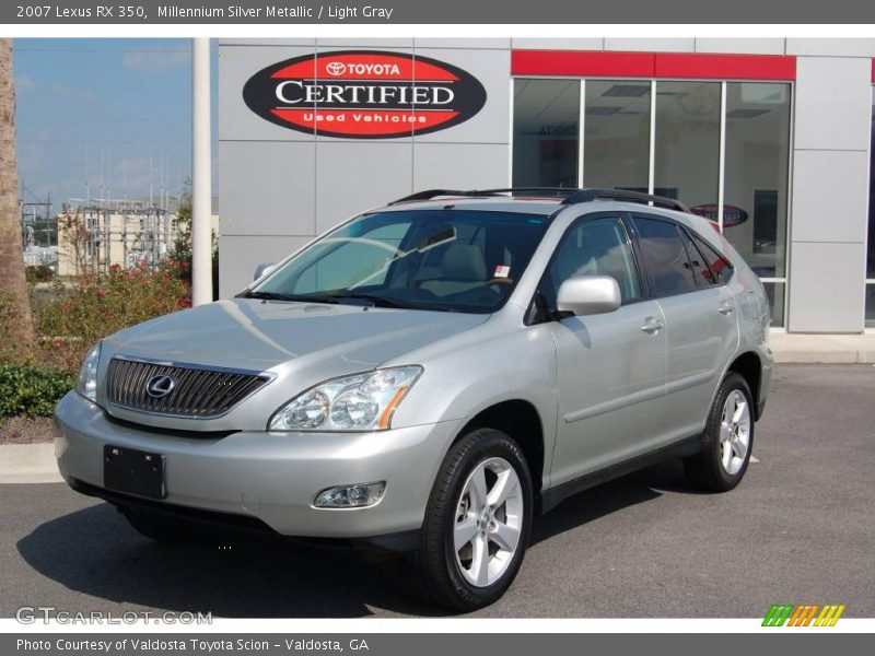 Millennium Silver Metallic / Light Gray 2007 Lexus RX 350