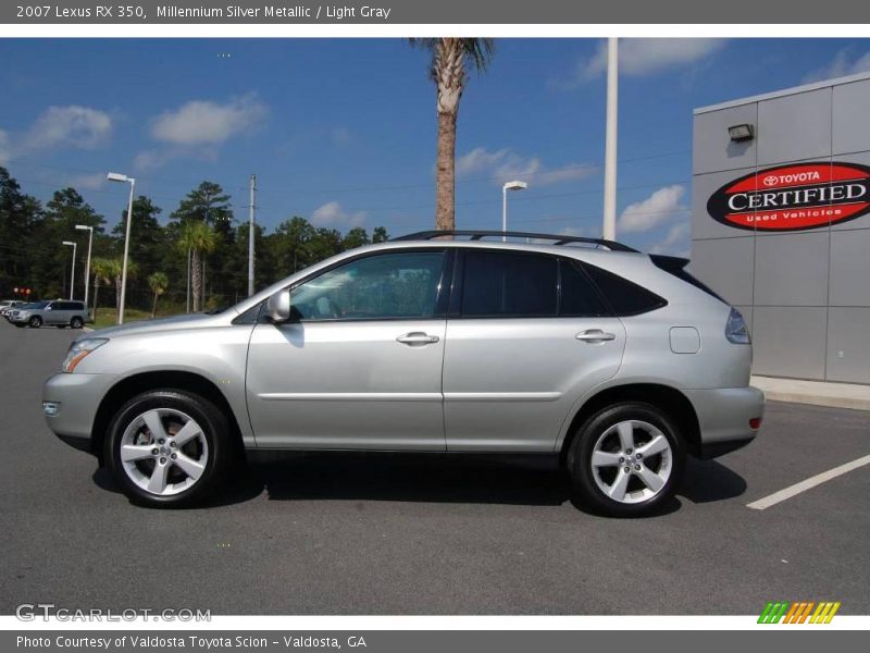 Millennium Silver Metallic / Light Gray 2007 Lexus RX 350