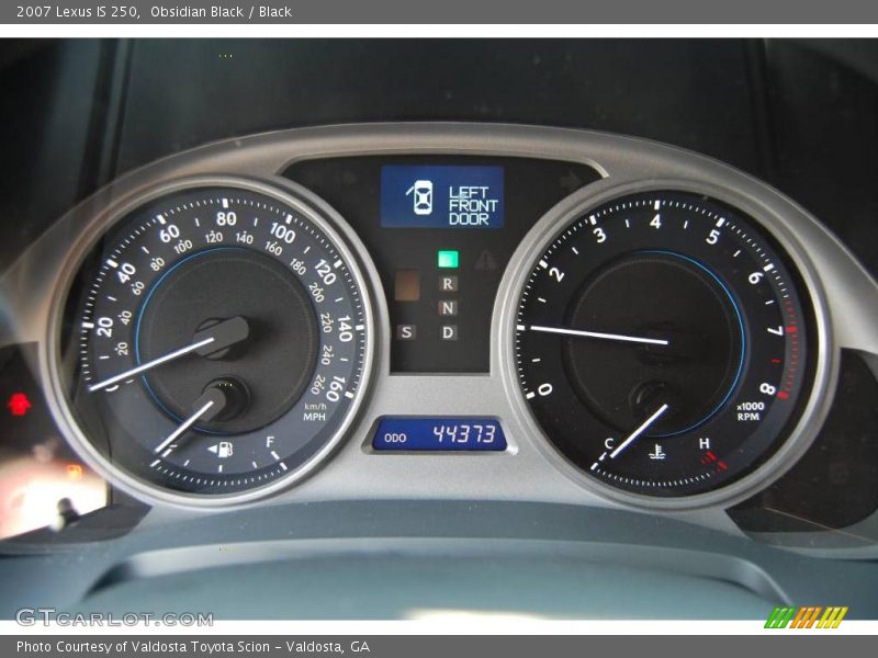 Obsidian Black / Black 2007 Lexus IS 250