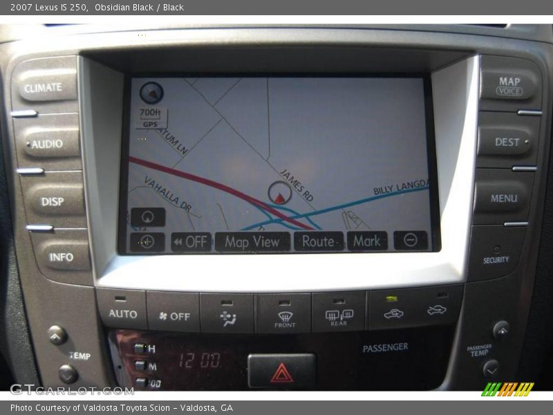 Obsidian Black / Black 2007 Lexus IS 250