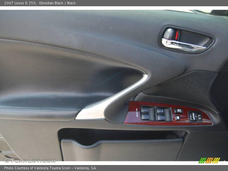 Obsidian Black / Black 2007 Lexus IS 250