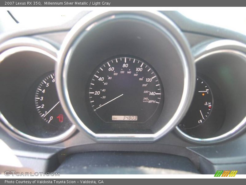 Millennium Silver Metallic / Light Gray 2007 Lexus RX 350