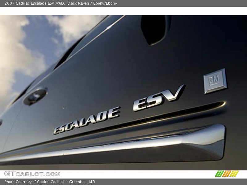 Black Raven / Ebony/Ebony 2007 Cadillac Escalade ESV AWD