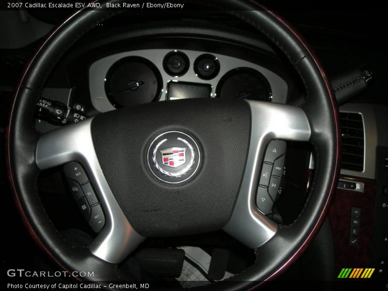 Black Raven / Ebony/Ebony 2007 Cadillac Escalade ESV AWD