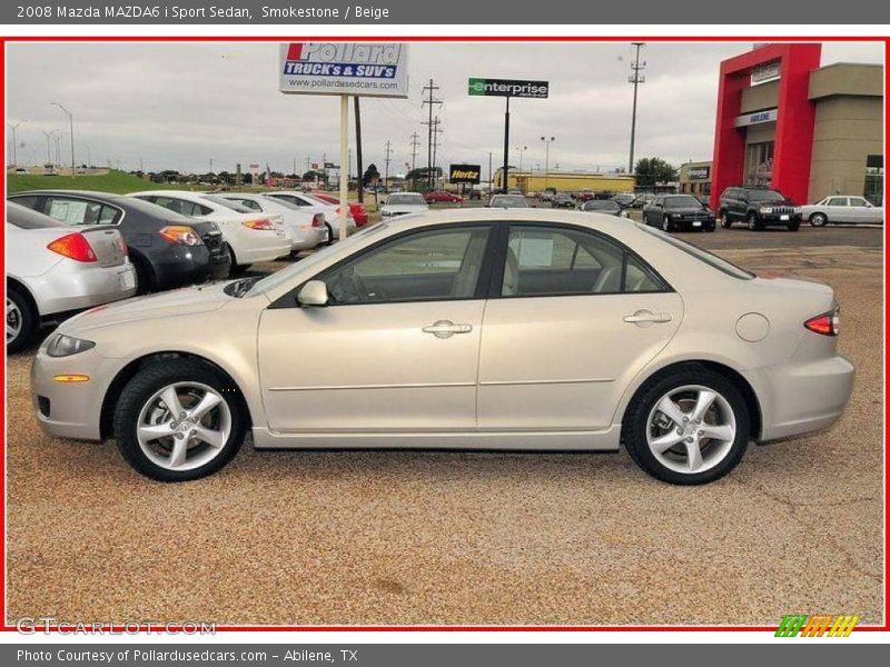 Smokestone / Beige 2008 Mazda MAZDA6 i Sport Sedan