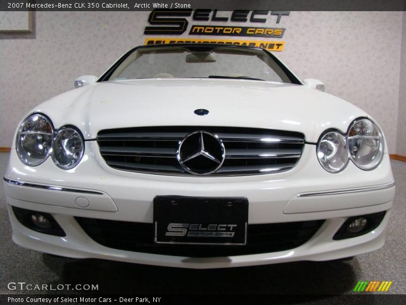 Arctic White / Stone 2007 Mercedes-Benz CLK 350 Cabriolet