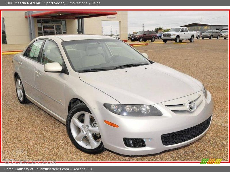 Smokestone / Beige 2008 Mazda MAZDA6 i Sport Sedan