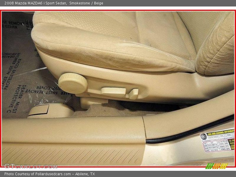 Smokestone / Beige 2008 Mazda MAZDA6 i Sport Sedan