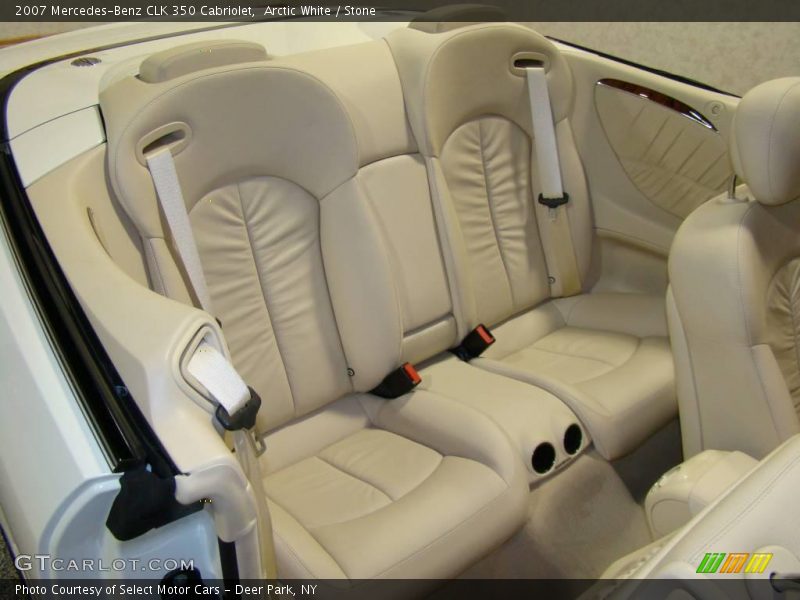 Arctic White / Stone 2007 Mercedes-Benz CLK 350 Cabriolet